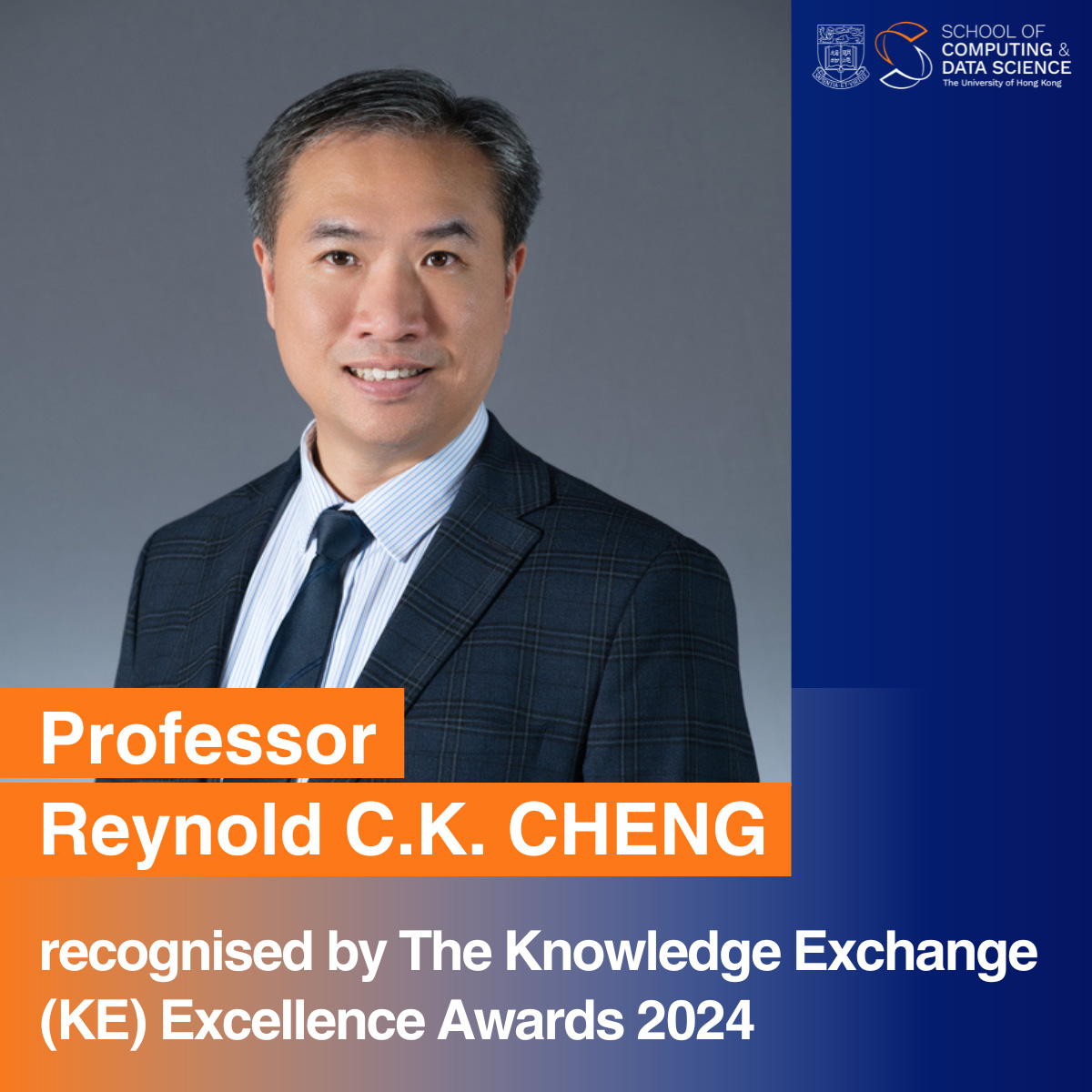 Professor Reynold C.K. CHENG recognised by HKU Knowledge Exchange ...